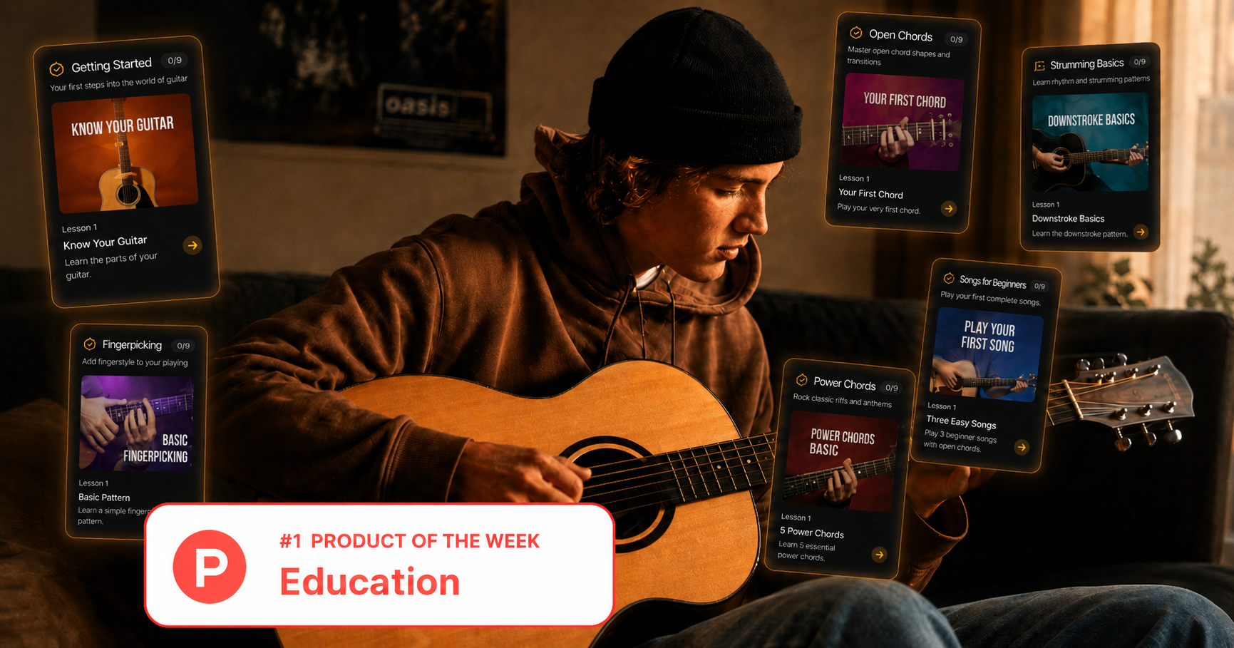 SoundGate Guitar Is Product Hunt's #1 Education Product of the Week